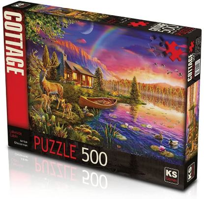 Ks Games Puzzle 500 Parça Cottage T106 resmi
