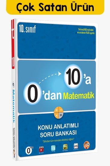 0'dan 10'a Matematik Konu Anlatımlı Soru Bankası Tonguç resmi