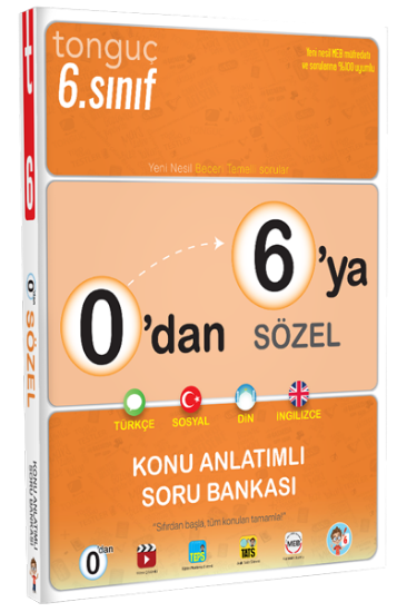 0'dan 6'ya Sözel Konu Anlatımlı Soru Bankası resmi