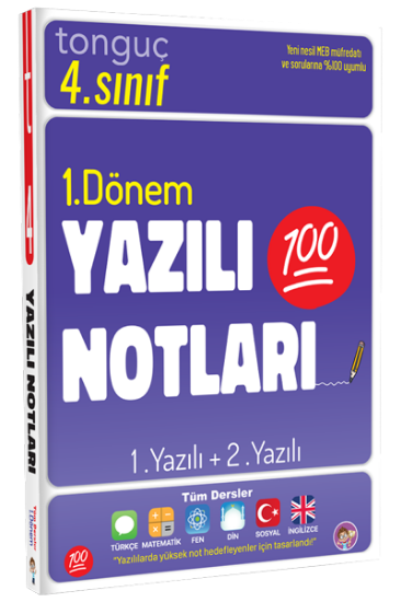 4. Sınıf Yazılı Notları 1. Dönem 1 ve 2. Yazılı resmi