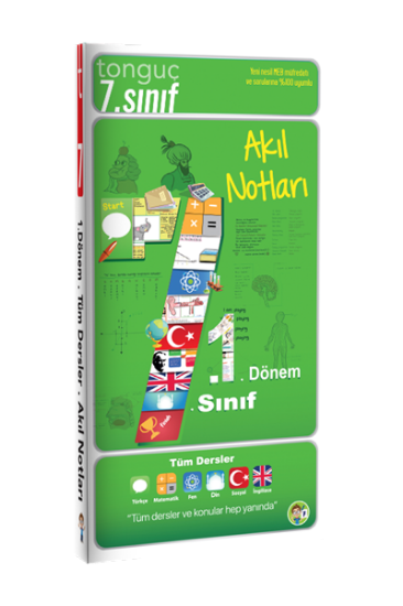 7. Sınıf 1. Dönem Akıl Notları Tonguç resmi