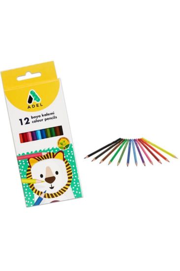 Adel 12 Li Tam Boy Kuru Boya Kalemi resmi