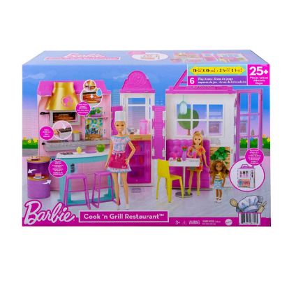 Barbie'nin Muhteşem Restoranı Oyun Seti GXY72 resmi