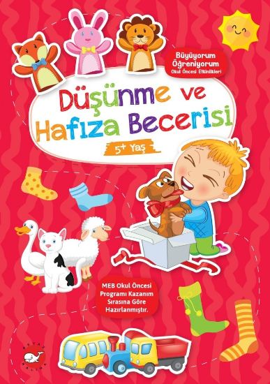 Düşünme ve Hafıza Becerisi 5+ Yaş - Büyüyorum Öğreniyorum Okul Öncesi Etkinlikleri resmi