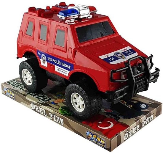 Can Oyuncak Sürtmeli Polis Toma T25 Kırmızı resmi