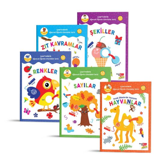 Çıkartmalarla Eğlenceli Öğretici Etkinlikler Serisi Renkler, Sayılar, Şekiller, Sıcak Ülkelerde Yaşa resmi