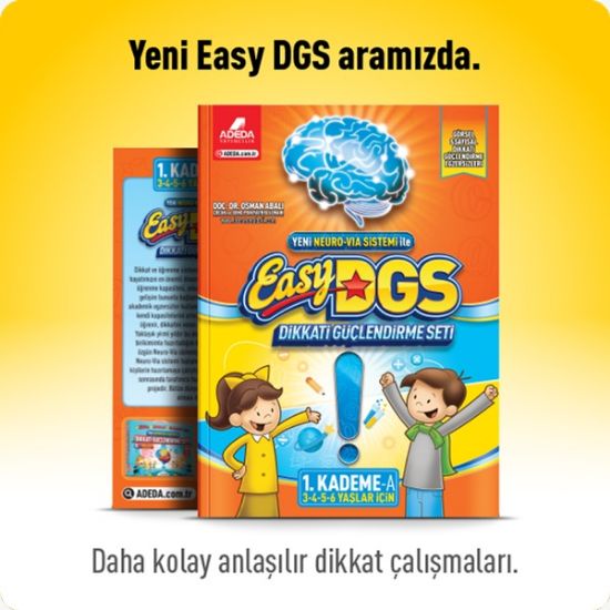 Adeda Easy Dikkati Güçlendirme Seti 1. Kademe 3-6 Yaş resmi