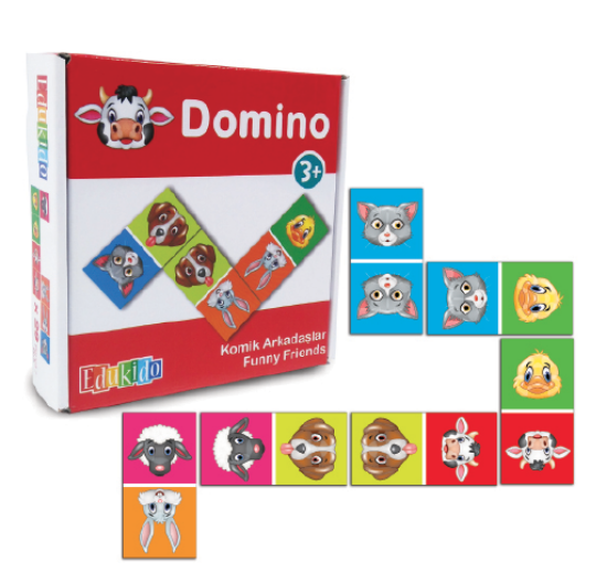 Edukido Komik Arkadaşlar Domino resmi
