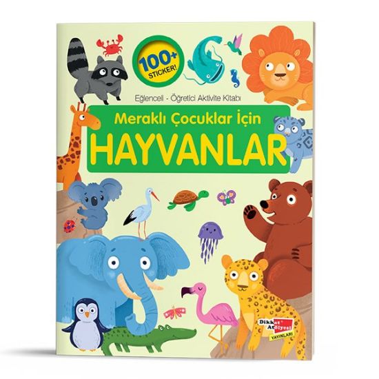 Eğlenceli-Öğretici Aktivite Kitabı - Meraklı Çocuklar İçin Hayvanlar resmi