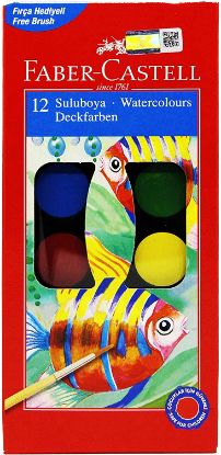 Faber Castell 12 Li Sulu Boya Küçük Boy resmi