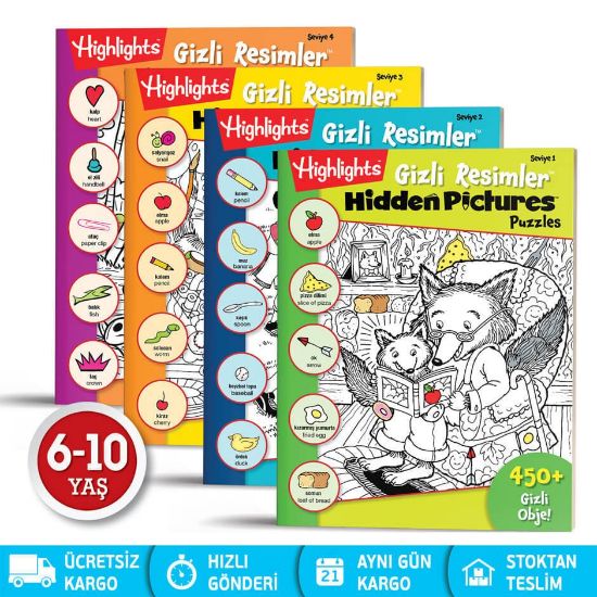 Hidden Pictures Gizli Resimler 4'lü Set resmi