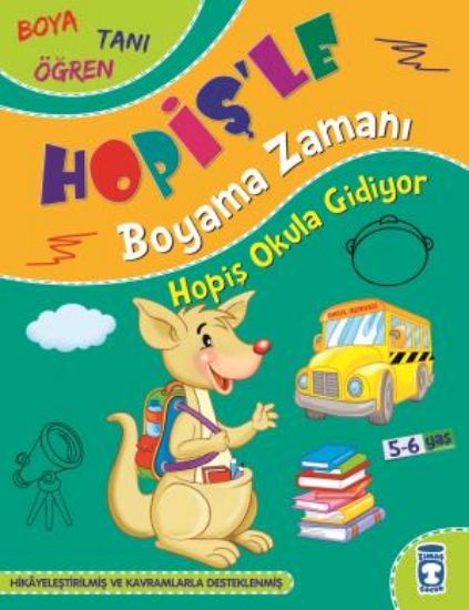 Hopiş Okula Gidiyor - Hopişle Boyama Zamanı resmi