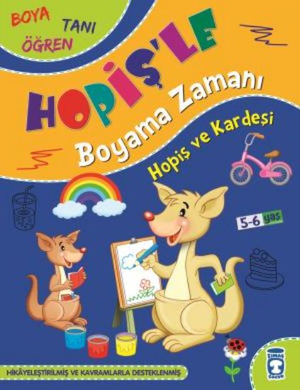 Hopiş Ve Kardeşi - Hopişle Boyama Zamanı resmi