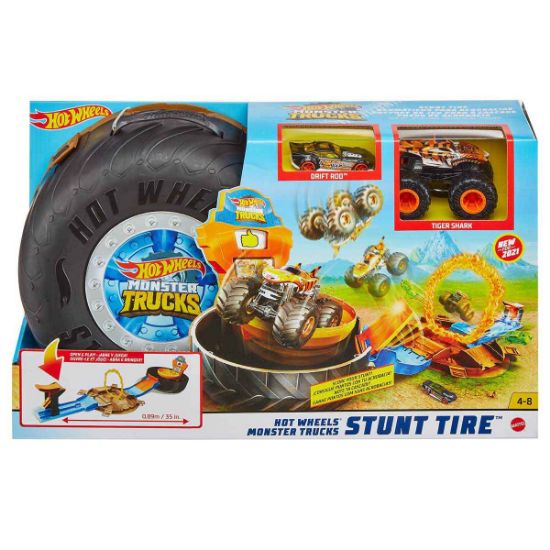 Hot Wheels Monster Trucks Akrobasi Tekerleği Oyun Seti GVK48 resmi