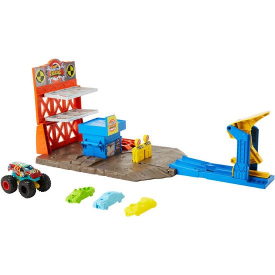 Hot Wheels Monster Trucks Patlama İstasyonu Oyun Seti resmi