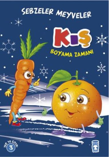 Kış Boyama Zamanı - Sebzeler Meyveler resmi