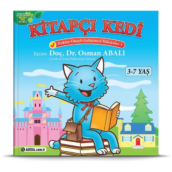 Adeda KİTAPÇI KEDİ - DOKTOR ONAYLI GELİŞİMSEL HİKAYELER SERİSİ 1 resmi