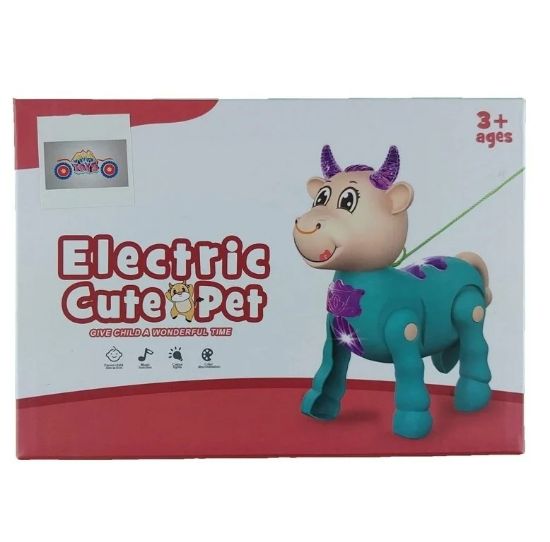 Aya Toys Sesli ve Işıklı Sevimli Evcil Hayvanlar İnek resmi