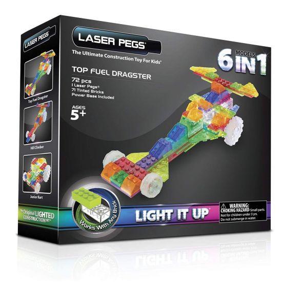 Laser Pegs 6 in 1 Dragster ZD130B resmi