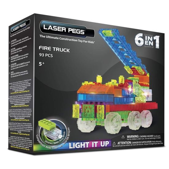 Laser Pegs 6 in 1 Fire Truck ZD180B resmi