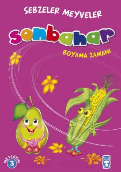 Sonbahar Boyama Zamanı - Sebzeler Meyveler resmi