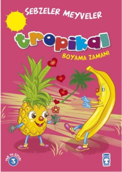 Tropikal Boyama Zamanı - Sebzeler Meyveler resmi