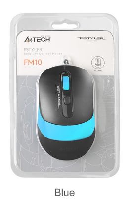 A4 Tech Fm10 Usb Fstyler Mavi Optik 1600 Dpı Mouse resmi