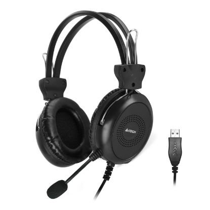 A4 Tech HU-30 Stereo USB Siyah Mikrofonlu Kulaklık resmi