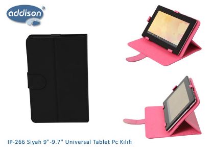 Addison IP-266 Siyah 9"-9.7" Universal Tablet Pc Kılıf resmi
