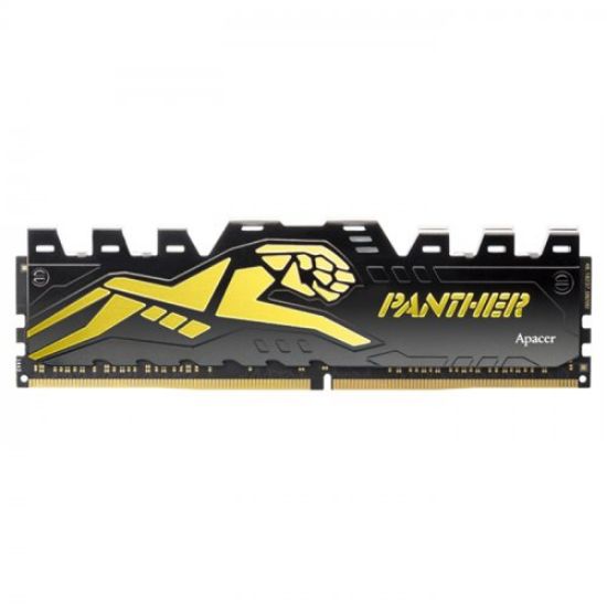 Apacer Panther AH4U08G32C28Y7GAA-1 8GB (1x8GB) DDR4 3200MHz CL16 Black-Gold Gaming Ram resmi