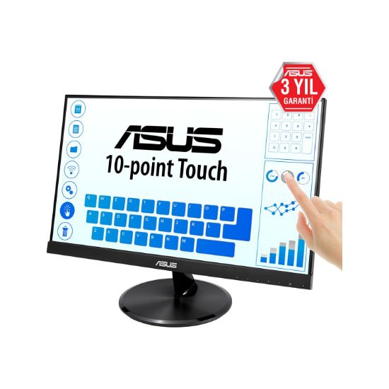 Asus 21.5" VT229H 5ms (HDMI+Analog) Full HD IPS Dokunmatik Monitör resmi