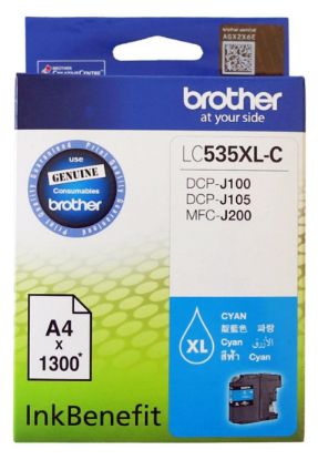 Brother LC535XLC Cyan Mavi 1.300 Sayfa Kartuş DCP-J105 MFC-J200 resmi