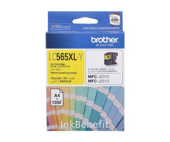 Brother LC565XLY Yellow Sarı 1.200 Sayfa Kartuş MFC-J3520/J3720 resmi