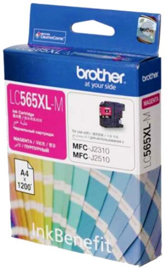 Brother LC565XLM Magenta Kırmızı 1.200 Sayfa Kartuş MFC-J3520/J3720 resmi
