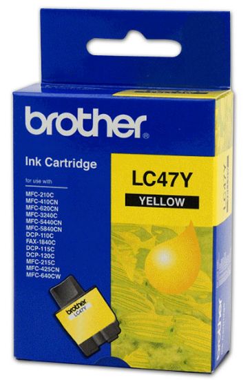Brother LC-47Y Yellow Sarı 400 Sayfa Kartuş DCP-110/115 MFC-210/215/310/315  resmi