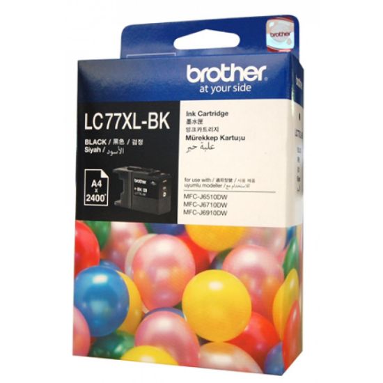 Brother LC-77XLBK Black Siyah 2.400 Sayfa Kartuş MFC-6170/6510/6910 MFJ-J6710DW  resmi