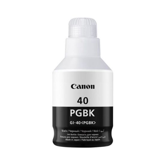 Canon GI-40BK Black Siyah Şişe Mürekkep G6040/G5040 resmi