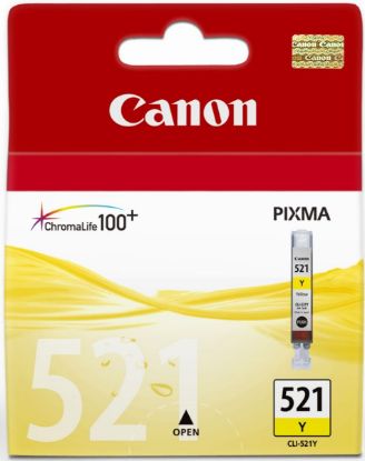 Canon CLI-521Y Yellow Sarı Mürekkep Kartuş MP260/540/550/560/620/630 MX860/870 resmi