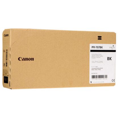 Canon PFI-707BK Black Siyah Plotter Kartuş IPF830/840/850 resmi