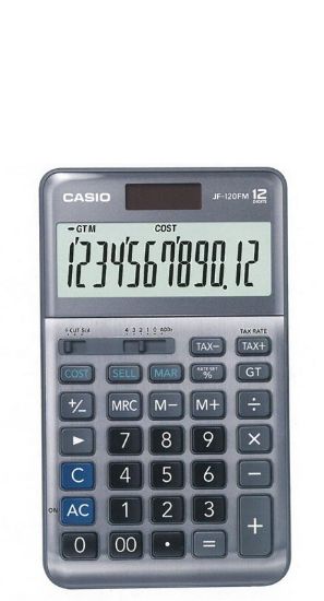 Casio JF-120FM 12 Hane Masa Üstü Hesap Makinesi resmi