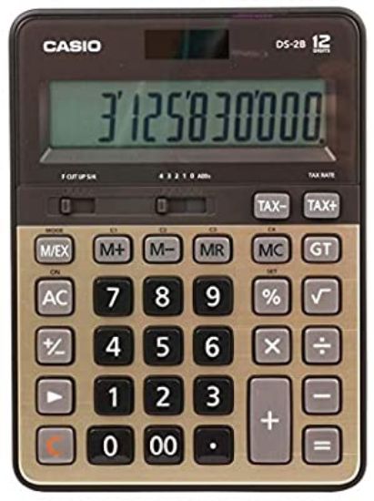 Casio DS-2B-GD Profesyonel 12 Hane Masa Üstü Hesap Makinesi resmi