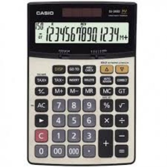 Casio DJ-240D Plus İşlem Kontrollü 14 Hane Masa Üstü Hesap Makinesi resmi