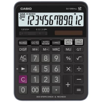 Casio DJ-120D Plus İşlem Kontrollü 12 Hane Masa Üstü Hesap Makinesi resmi