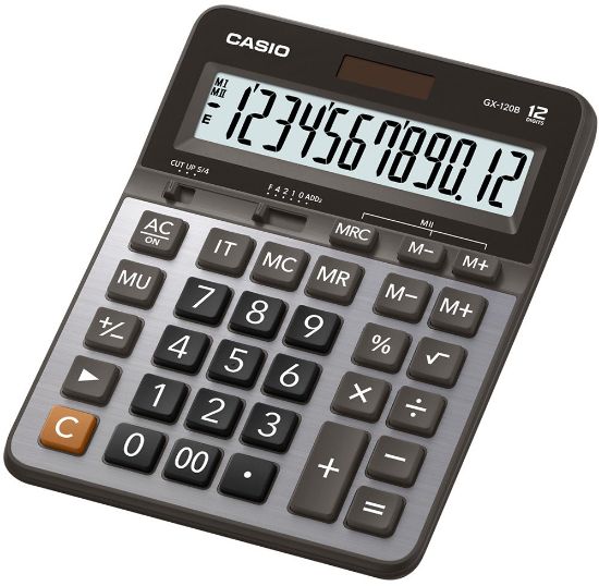 Casio GX-120B 12 Hane Masa Üstü Hesap Makinesi resmi