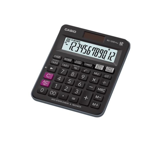 Casio MJ-120D Plus İşlem Kontrollü 12 Hane Masa Üstü Hesap Makinesi resmi