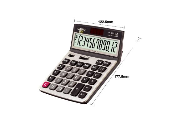 Casio DX-120ST 12 Hane Oynar Başlıklı Masa Üstü Hesap Makinesi resmi