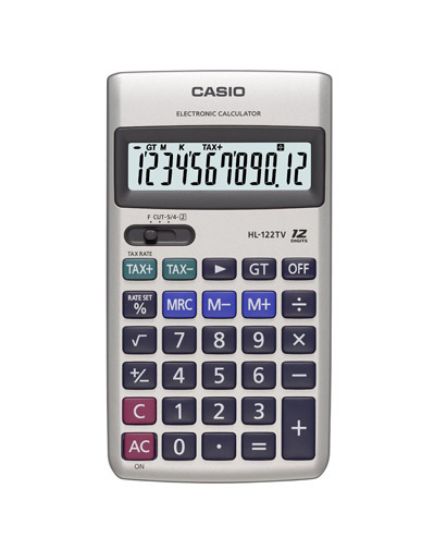Casio HL-122TV 12 Hane Cep Tipi Hesap Makinesi resmi