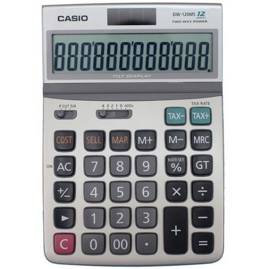 Casio DW-120MS Oynar Başlıklı 12 Hane Masa Üstü Hesap Makinesi resmi