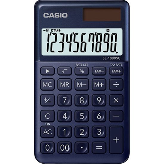 Casio SL-1000SC-NY Cep Tipi 10 Hane Lacivert Hesap Makinesi resmi
