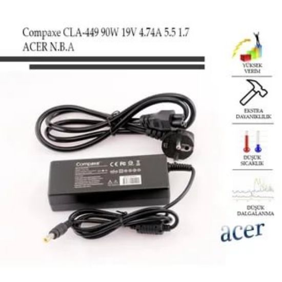 Compaxe Cla-449 19v 7.1a 5.5*1,7 Acer Notebook Adaptör resmi